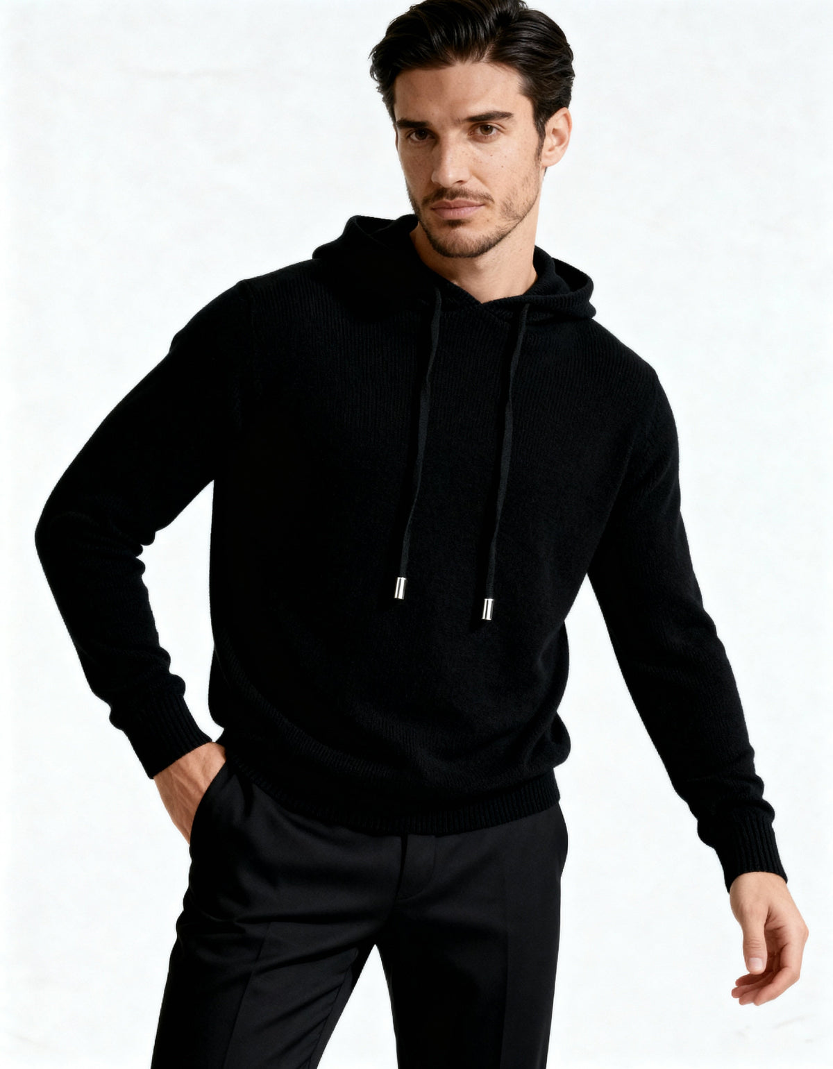 Sweat à capuche 100 % cachemire – vue 4