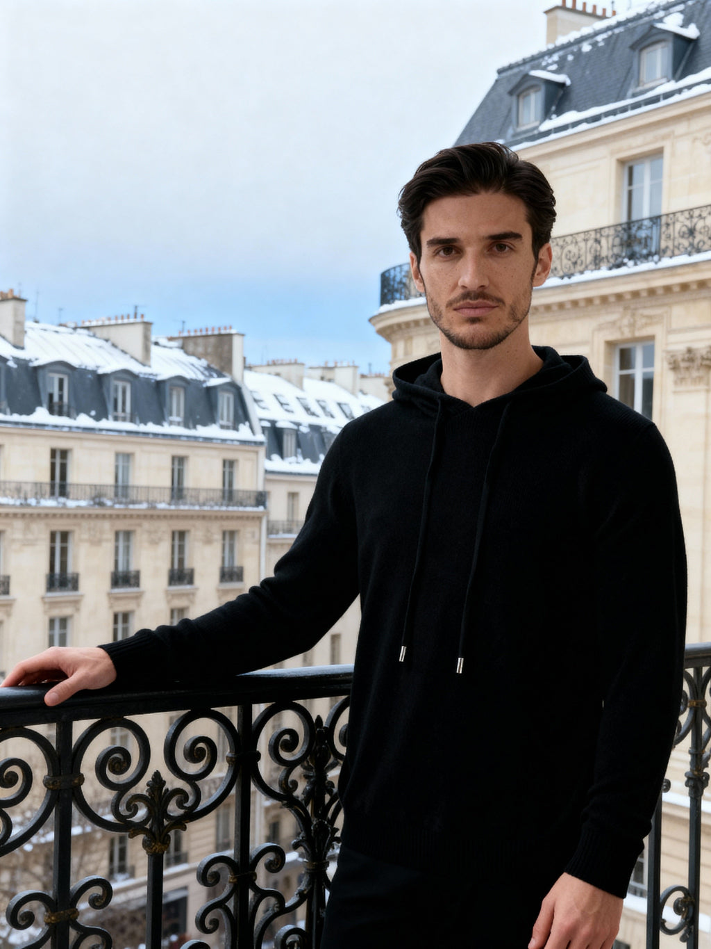 Sweat à capuche 100 % cachemire – vue 5