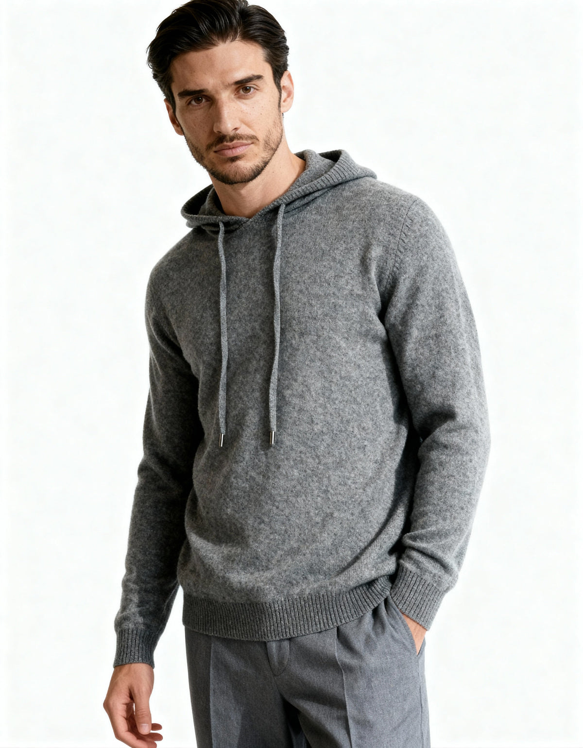 Sweat à capuche 100 % cachemire – vue 15