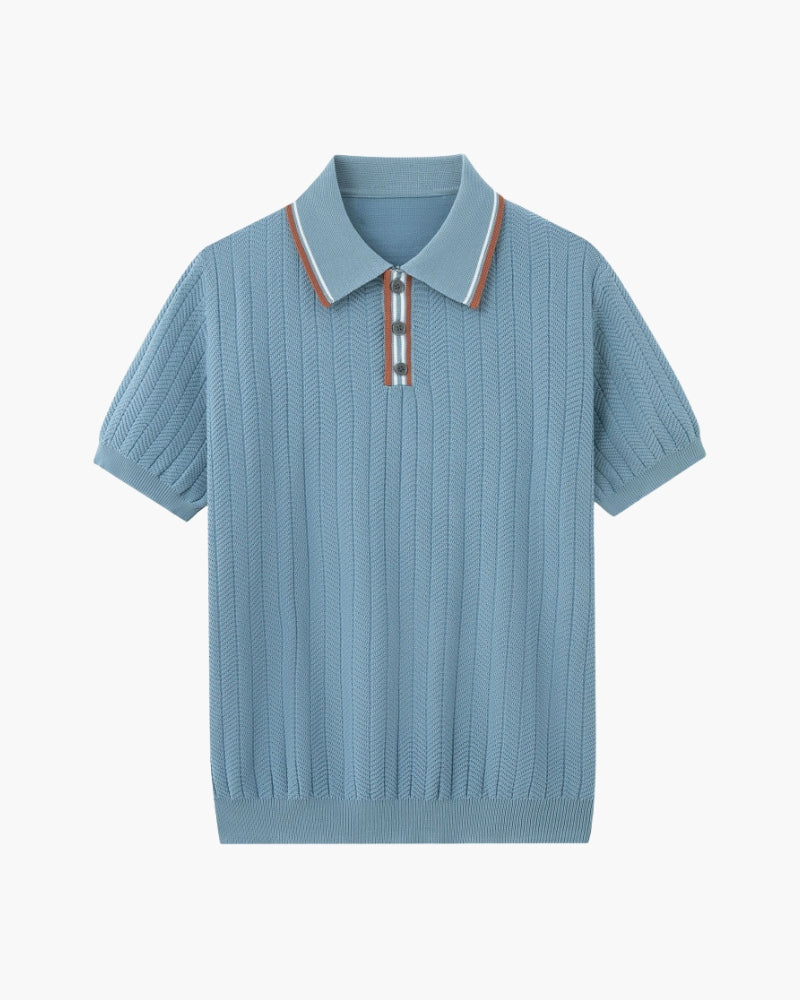 Polo Ashford en maille – vue 2