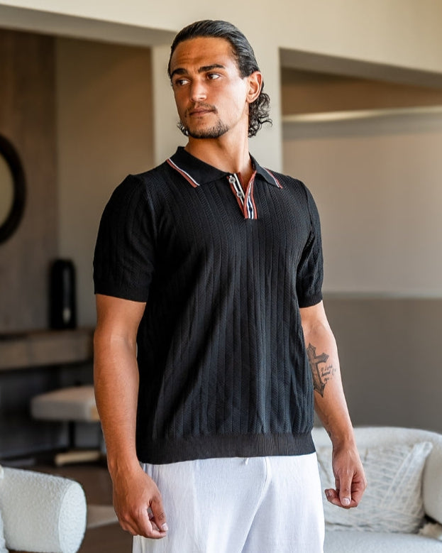 Polo Ashford en maille – vue 5