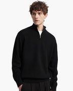 Pull zippé 100 % laine mérinos – vue 4