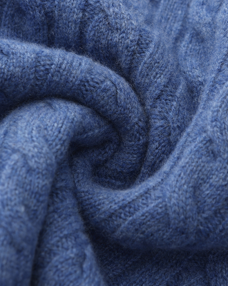Pull tissé 100 % cachemire à demi-zip – vue 16
