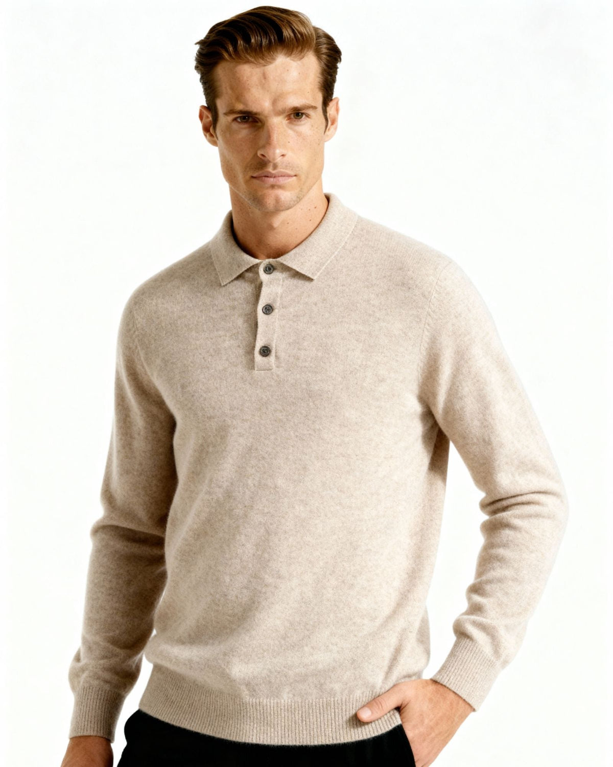 Polo 100 % cachemire – vue 3