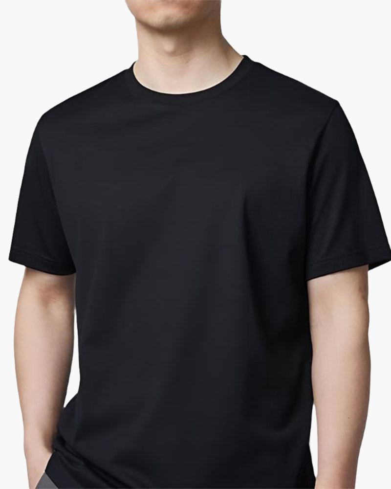 T-shirt uni raffiné – vue 2