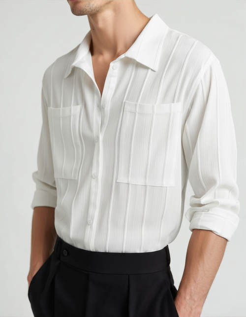 Chemise Saint-Tropez côtelée – vue 1