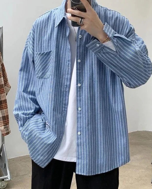 Chemise rayée oversize – vue 2
