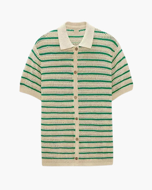 Chemise Marbella en maille à boutons – vue 1
