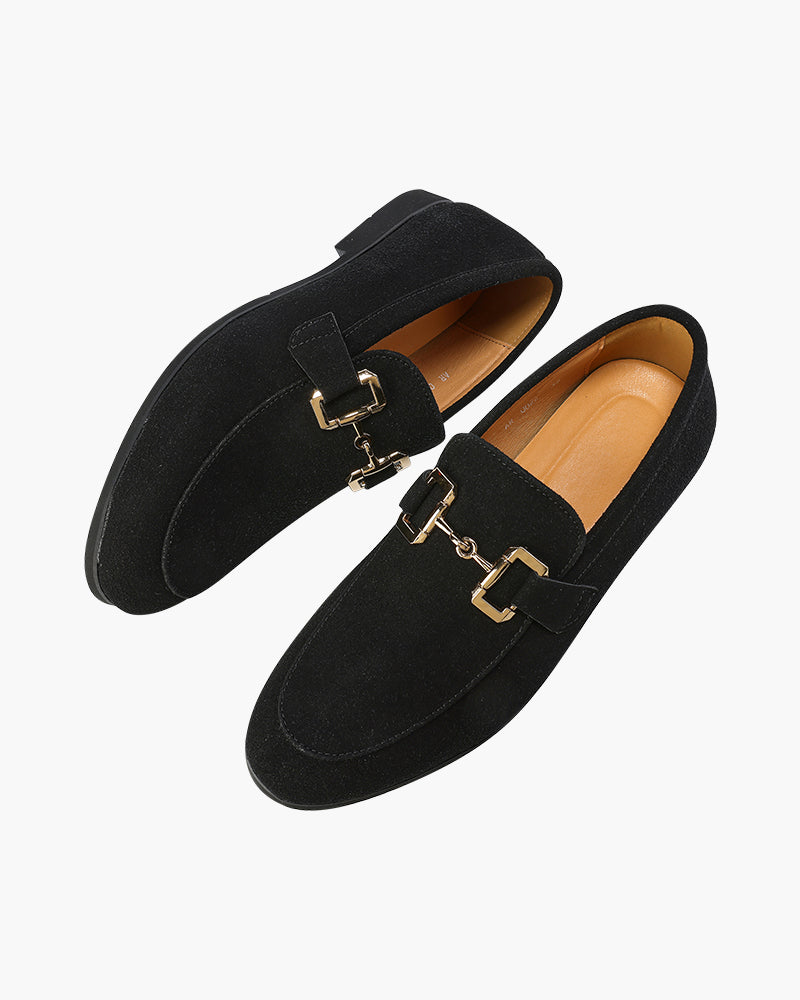 Mocassins de luxe en daim – vue 3