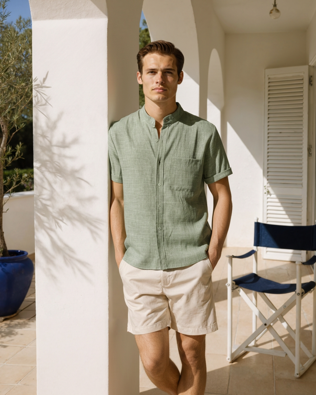 Chemise Mandarin Mark – vue 1