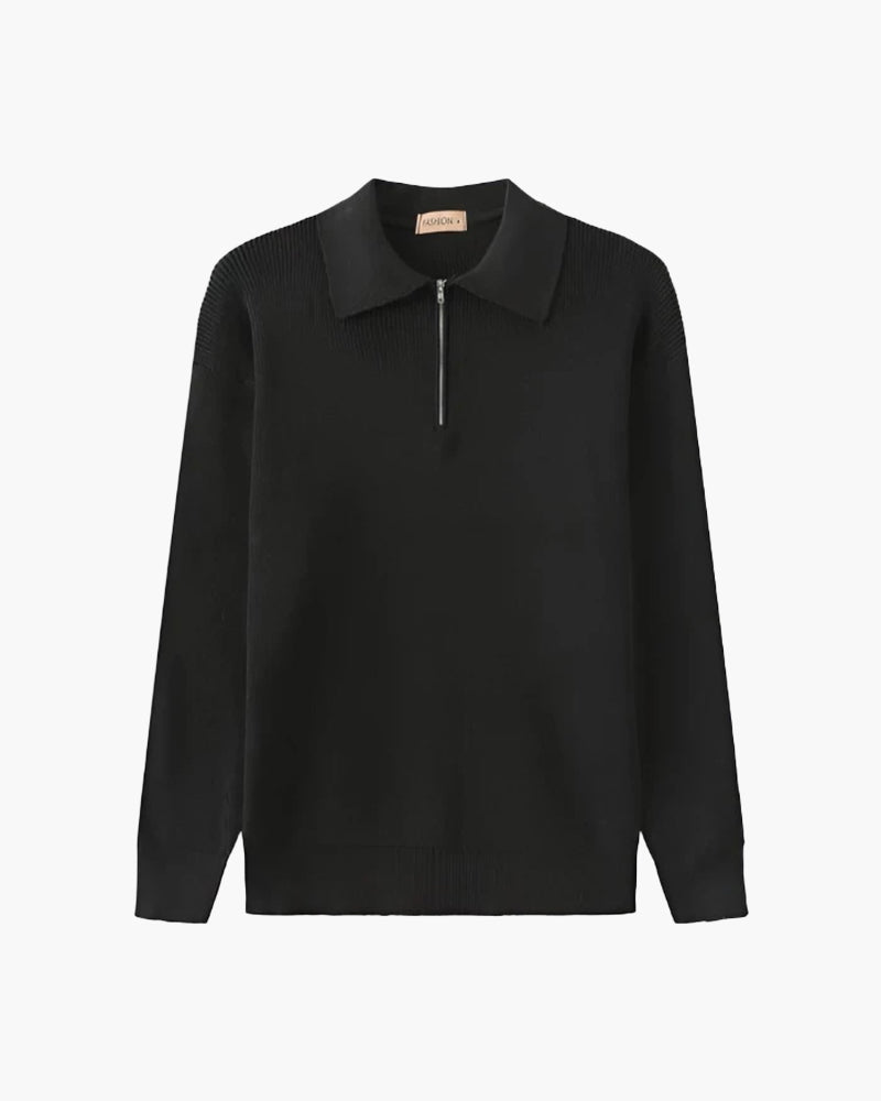 Pull Cesare à demi-zip – vue 2