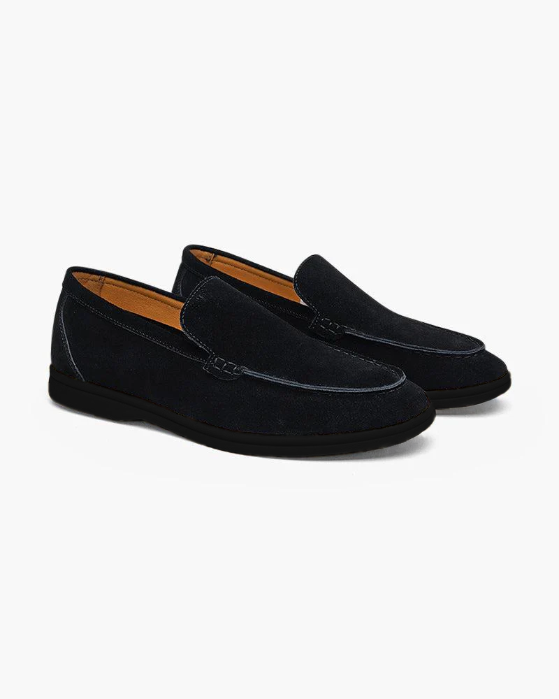 Mocassins premium en daim à semelle noire – vue 9
