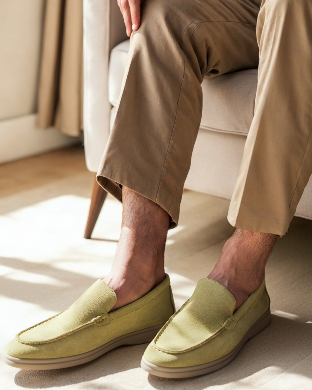 Mocassins premium en daim – vue 25
