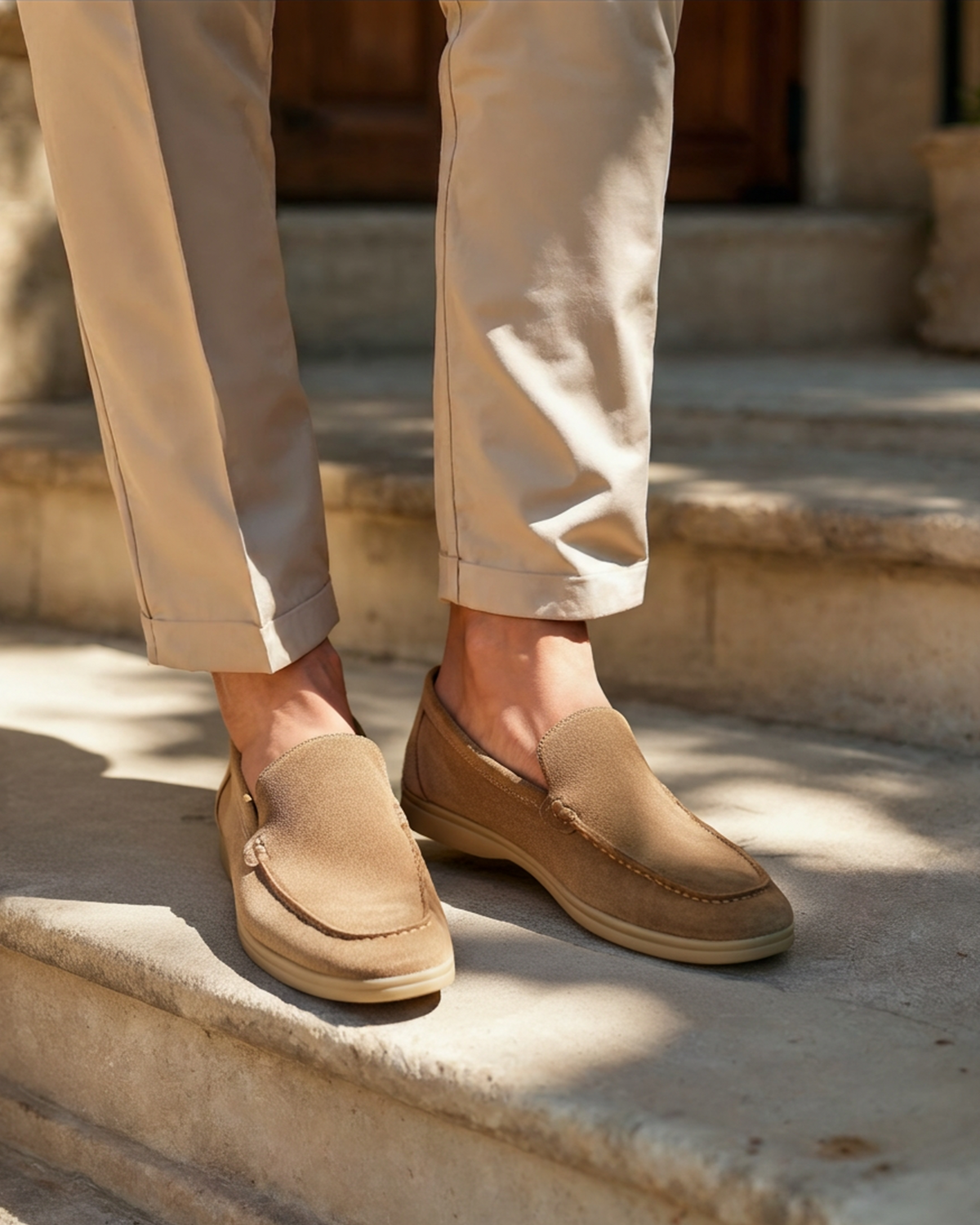 Mocassins premium en daim – vue 4