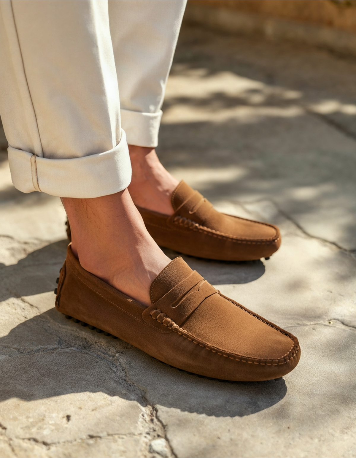 Mocassins de conduite en daim – vue 4