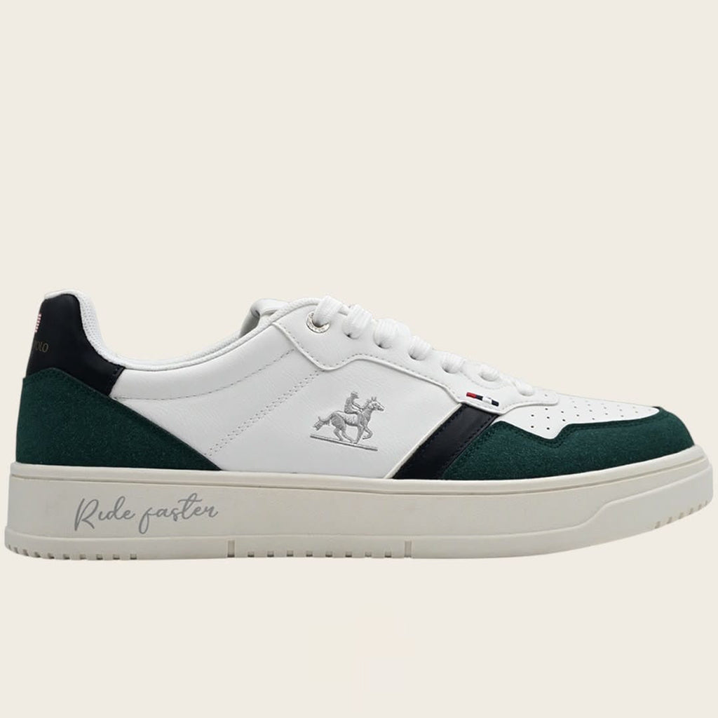 U.S. Grand Polo Court Baskets — Blanc/Vert