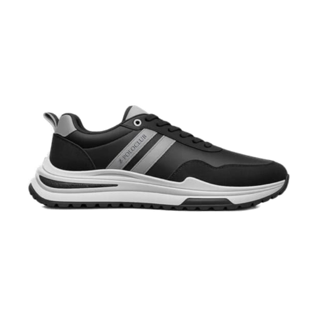 Poloclub Runner Stripe Baskets — Noir