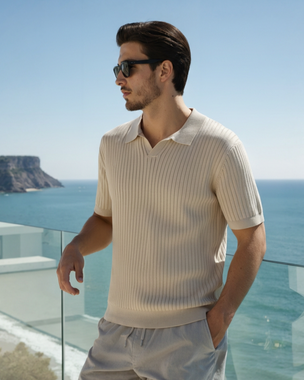 Polo premium côtelé – vue 28