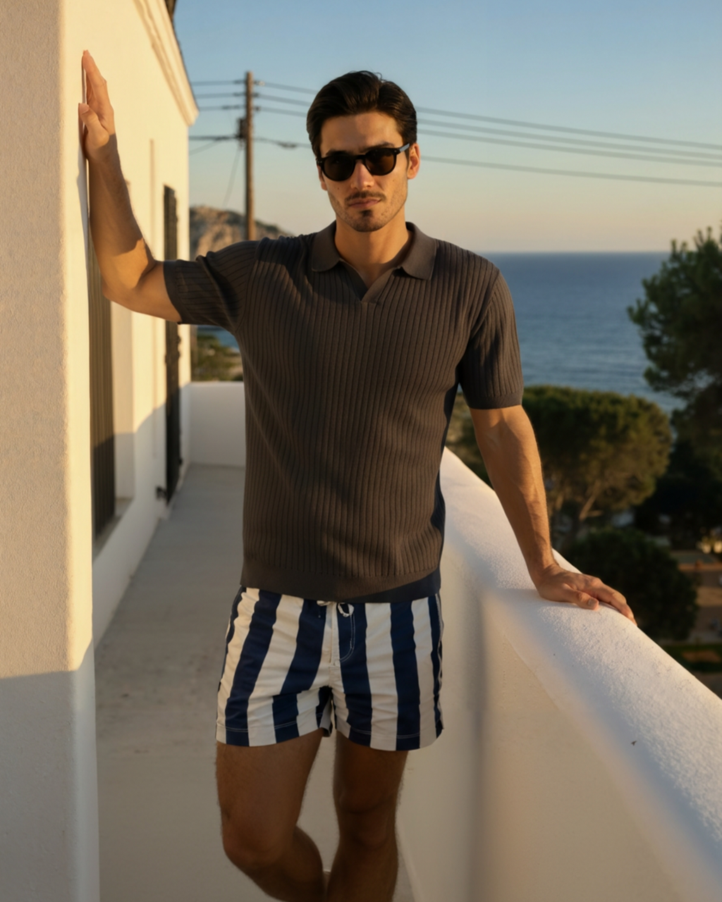 Polo premium côtelé – vue 20