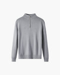 Pull zippé 100 % laine mérinos – vue 2